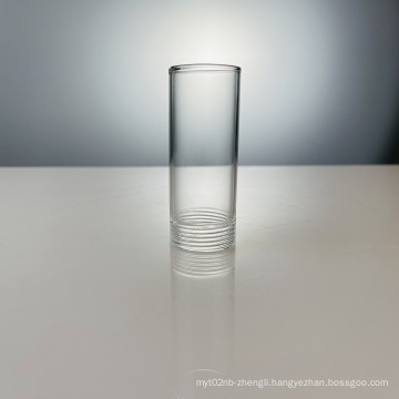 Borosilicate 3.3 Tube Shape Lamp Cover Glass Cylinders with G9 thread